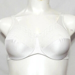 38C Maidenform 3300 Satin & Lace Underwire Bra White  Gently Pre-owned, Excellen